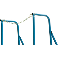 Trailer Access Rolling Ladder with Rails, 4 Steps, 22" Step Width, 37" Platform Height, Steel Mukwa Safety Services