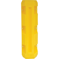 Slim Column Protector, 3" x 3" Inside Opening, 12" L x 12" W x 42" H, Yellow Mukwa Safety Services