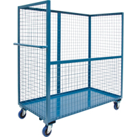 Chariot grillag&eacute; pour transport , Acier, 24" x 55" x 36", Capacit&eacute; 1200 lb Mukwa Safety Services