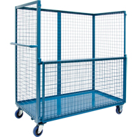 Chariot grillag&eacute; pour transport , Acier, 24" x 55" x 36", Capacit&eacute; 1200 lb Mukwa Safety Services