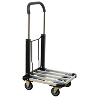 Chariot &agrave; plateforme avec poign&eacute;e pliante, Aluminium, 300 lb, 28" lo x 16" la, Hauteur 37,75" Mukwa Safety Services