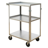 Chariots &agrave; tablette, 3 Tiers, 15-3/4" la x 32" h x 24" p, Capacit&eacute; 500 lb Mukwa Safety Services
