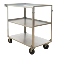 Chariots &agrave; tablette, 3 Tiers, 21" la x 37-1/4" h x 35-1/8" p, Capacit&eacute; 500 lb Mukwa Safety Services