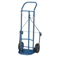 Chariot professionnel CC-1 pour bouteille de gaz, Roues Caoutchouc moul&eacute;, Base de 9" la x 7-1/4" lo, 250 lb Mukwa Safety Services