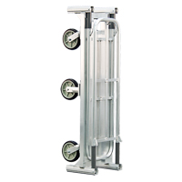Aluminum U-Boat Folding Bulk Delivery Cart, 18" W x 61" L, 1200 lbs. Cap., Polyurethane Wheels Mukwa Safety Services