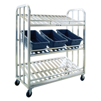 Picking Cart, 3 Tiers, 59" W x 67-1/2" H x 26" D, 1000 lbs. Capacity Mukwa Safety Services