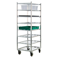 Shelf Cart, 8 Tiers, 20-7/8" W x 67" H x 27" D, 600 lbs. Capacity Mukwa Safety Services