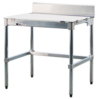Poly-Top Workbench, 36" W x 24" D x 35-1/2" H, 2000 lbs. Capacity Mukwa Safety Services