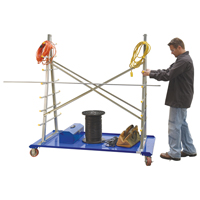 Chariot &agrave; cadre en A pour barres et tuyaux, Acier, 36-3/4" la x 73-3/4" p x 72-1/2" h, Capacit&eacute; de 2000 lb Mukwa Safety Services