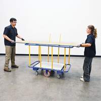 Chariot horizontal pour panneaux, 63-7/16" x 28-1/2" x 40-15/16", Capacit&eacute; 2000 lb Mukwa Safety Services