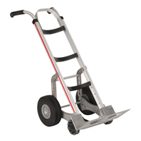 Self-Stabilizing Hand Truck, Dual Handle, Aluminum, 55'' Height, 500 lbs. Capacity Mukwa Safety Services
