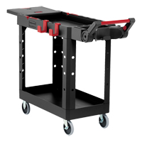 Heavy-Duty Adaptable Utility Cart, 2 Tiers, 17-3/4" x 36" x 46-1/5", 500 lbs. Capacity Mukwa Safety Services