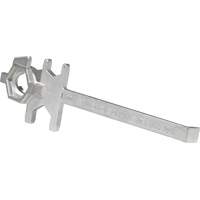 Drum Wrench, 3/4"/2" Opening, 9-1/2" Handle, Stainless Steel Mukwa Safety Services
