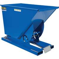 Conteneur autobasculeur, Acier, 3/4 vg³, Bleu Mukwa Safety Services
