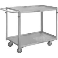 Chariot avec tablettes de calibre industriel, 2 Tiers, 16-3/4" la x 34" h x 36-7/16" p, Capacit&eacute; 600 lb Mukwa Safety Services