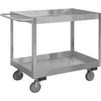 Chariot avec tablettes de calibre industriel, 2 Tiers, 18-1/8" la x 35" h x 36" p, Capacit&eacute; 1200 lb Mukwa Safety Services