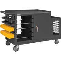 Chariot pour bobines de fil et de maintenance, Acier, 5 Montants, 54-1/16" la x 35" h x 24" p, Capacit&eacute; de 1200 lb Mukwa Safety Services