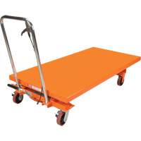 Hydraulic Scissor Lift Table, 63" L x 31-1/2" W, Steel, 1100 lbs. Capacity Mukwa Safety Services