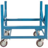 Chariot &agrave; berceaux pour tuyaux et barres, 36" lo x 24" la x 34" h, Capacit&eacute; de 2500 lb, Roue Polyur&eacute;thane Mukwa Safety Services