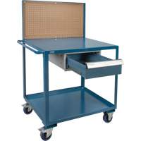 Chariot de service mobile, 2 Tiers, 24" la x 57" h x 40" p, Capacit&eacute; 1200 lb Mukwa Safety Services