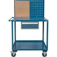 Chariot de service mobile, 2 Tiers, 24" la x 57" h x 40" p, Capacit&eacute; 1200 lb Mukwa Safety Services