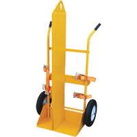 Chariot pour chalumeau et bouteille &agrave; gaz, Roues Rempli de mousse, Base de 23-1/8" la x 22-13/16" lo, 500 lb Mukwa Safety Services