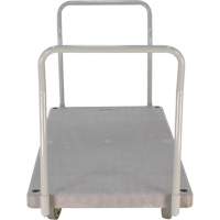 Chariot &agrave; plateforme en plastique robuste, 60" lo x 30" la, 3000 lb cap, Roues Polyur&eacute;thane Mukwa Safety Services