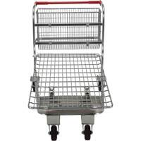 Nestable Wire Cart, Steel, 28-3/4" x 37-1/16" x 59-5/8", 275 lbs. Capacity Mukwa Safety Services