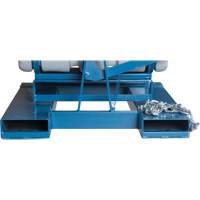 Self-Dumping Hopper, Polyethylene, 1-1/10 cu.yd, Grey Mukwa Safety Services