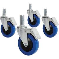 Mini roulette de 4" avec goupille verrouillable Mukwa Safety Services