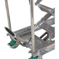 Manual Hydraulic Scissor Lift Table, 36-1/4" L x 19-3/8" W, Stainless Steel, 600 lbs. Capacity Mukwa Safety Services