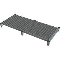 Plateforme de travail en une &eacute;tape &agrave; hauteur r&eacute;glable, 24" la x 59" pr, Capacit&eacute; de 800 lb, Enti&egrave;rement soud&eacute; Mukwa Safety Services
