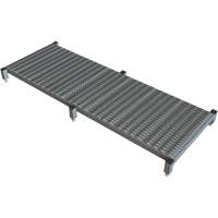Plateforme de travail en une &eacute;tape &agrave; hauteur r&eacute;glable, 24" la x 71" pr, Capacit&eacute; de 800 lb, Enti&egrave;rement soud&eacute; Mukwa Safety Services