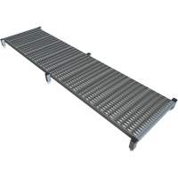 Plateforme de travail en une &eacute;tape &agrave; hauteur r&eacute;glable, 24" la x 97" pr, Capacit&eacute; de 800 lb, Enti&egrave;rement soud&eacute; Mukwa Safety Services