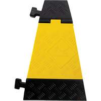 Powerhouse Heavy-Duty Left Turn Cable Protector, 5 Channels, 12" L x 19.75" W x 2.25" H Mukwa Safety Services