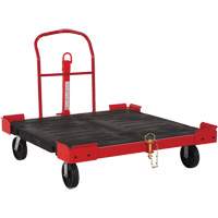 Towable Pallet Cart, 54-1/2" L x 51" W, 2500 lbs. Cap., Polyolefin Wheels Mukwa Safety Services