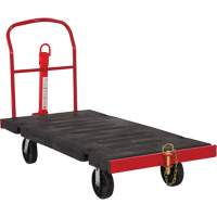 Towable Platform Cart, 64-1/4" L x 30-1/2" W, 2500 lbs. Cap., Polyolefin Wheels Mukwa Safety Services