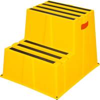 Escabeau industriel, 2 marches, 26" x 22-7/16" x Hauteur 19-11/16" Mukwa Safety Services