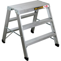 Poste de travail chevalet de sciage portatif, Cadre Aluminium, 12-1/4" p x 36" h Mukwa Safety Services