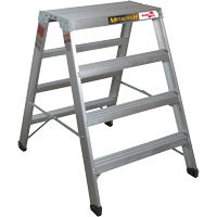 Poste de travail chevalet de sciage portatif, Cadre Aluminium, 12-1/4" p x 48" h Mukwa Safety Services