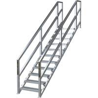 Syst&egrave;me d'escalier modulaire pour la construction de 11-16 marches SmartStairs, 120" ha Mukwa Safety Services