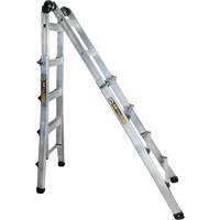 &eacute;chelle t&eacute;lescopique multifonction, Aluminium, 300 lb, CSA calibre 1A Mukwa Safety Services