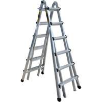 &eacute;chelle t&eacute;lescopique multifonction, Aluminium, 300 lb Mukwa Safety Services