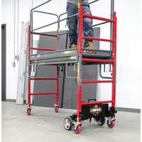 Trousse compl&egrave;te d'&eacute;chafaud motoris&eacute; Buildman Baker 6', 31" p x 118-3/4" h Mukwa Safety Services