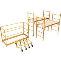 Trousse compl&egrave;te de tour d'&eacute;chafaudage pour cloison s&egrave;che de 12', 58-1/2" p x 183" h Mukwa Safety Services