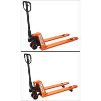 Low Profile Hydraulic Pallet Trucks, 48" L x 20.5" W, 3300 lbs. Cap. Mukwa Safety Services