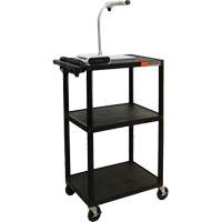 Electric Utility Cart, 3 Tiers, 24" x 42" x 18", 300 lbs. Capacity Mukwa Safety Services