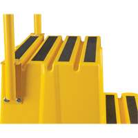 Industrial Step Stool, 4 Steps, 44" x 22-1/4" x 65-1/8" High Mukwa Safety Services