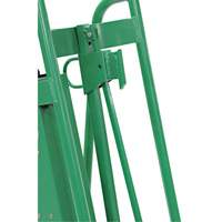 Powered Drum Hand Truck with Pneumatic Wheels Mukwa Safety Services