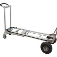 3-in-1 Convertible Hand Truck, Aluminum, 600 lbs. Capacity Mukwa Safety Services